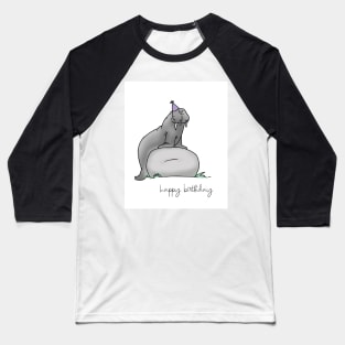 Walrus - Happy Birthday Baseball T-Shirt